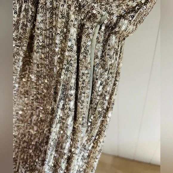 Generation Love Revolve Meadow Sequin Jumpsuit Champagne NWT $395 - Picture 10 of 12